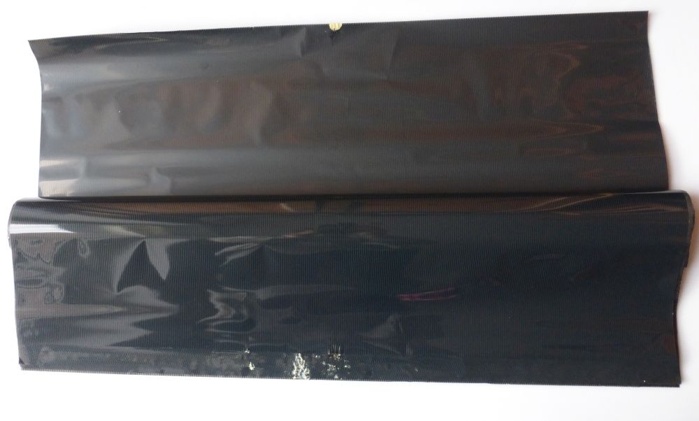 Folia czarna w paski ozdobna dekoracyjna w arkuszach 50szt 70x100cm