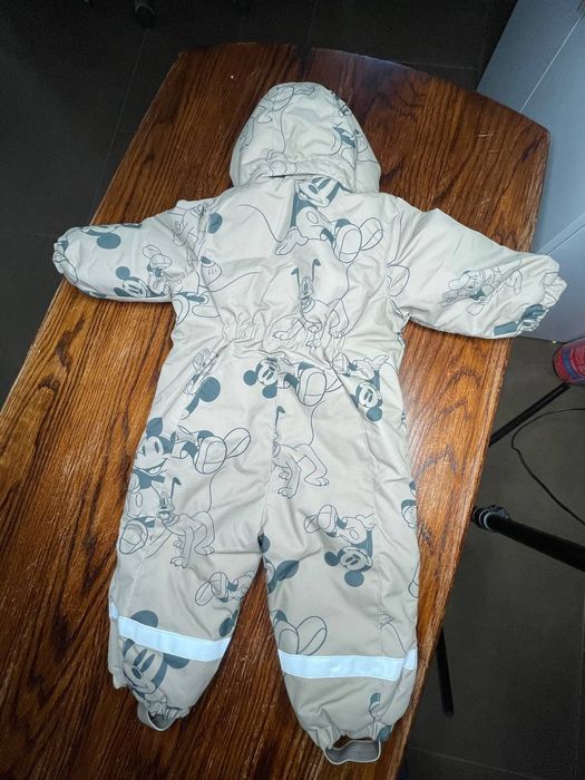 Теплий дитячий комбінезон H&M «Міккі Маус», розмір 74 см 6-9 міс