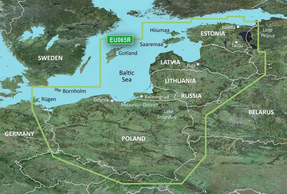 Garmin Mapa BlueChart g3 HXEU65R - Mazury Bałtyk Polska