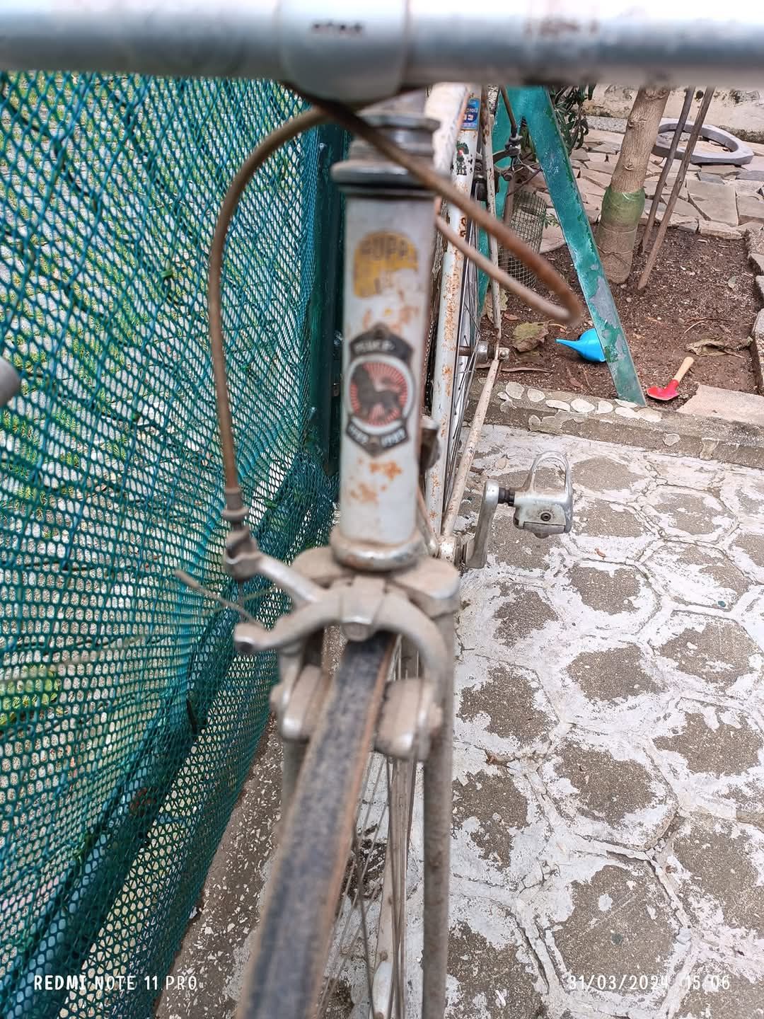 Bicicleta de corrida antiga