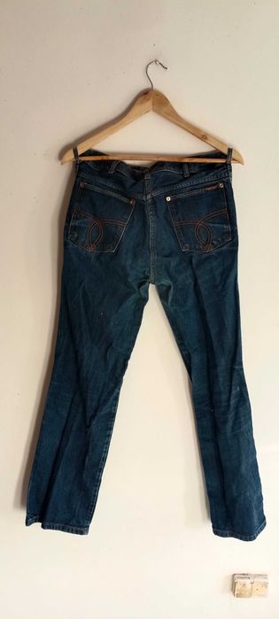 Spodnie dżinsowe z szerokimi nogawkami r. 48