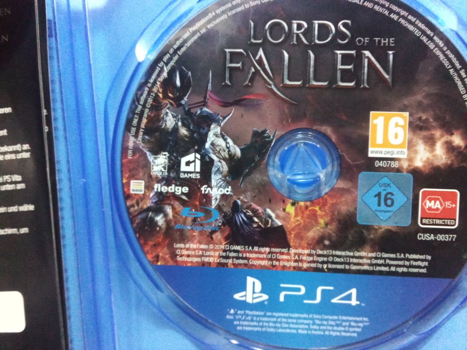 Sprzedam grę do ps4 lords of the fallen