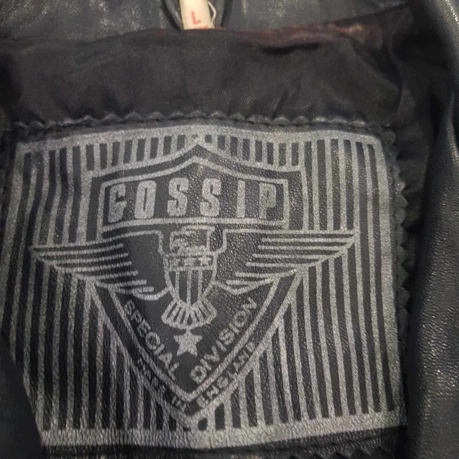 Кожаная куртка Косуха в стиле CHROME HEARTS