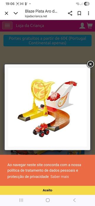 Pista carros Blaze Monster Machines - Aro de Fogo