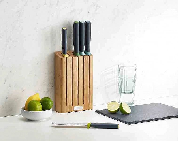 Zestaw blok Bamboo z 5 nożami Elevate, multi / Joseph Joseph