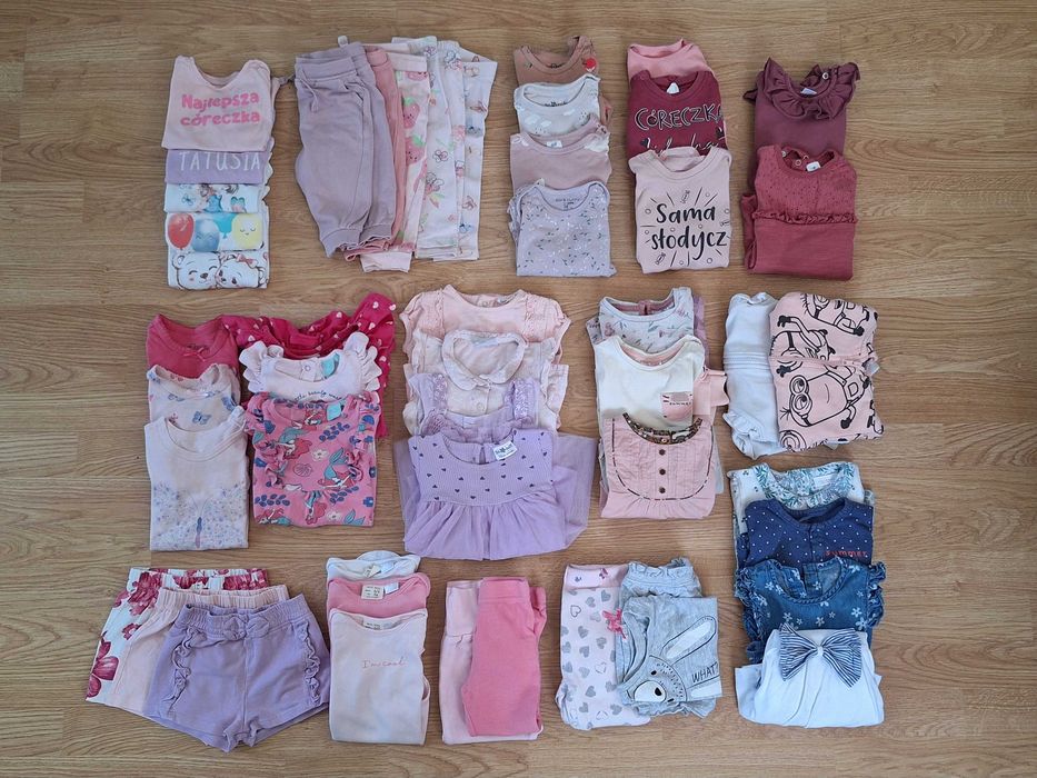 Paka ubranek dla dziewczynki 74
