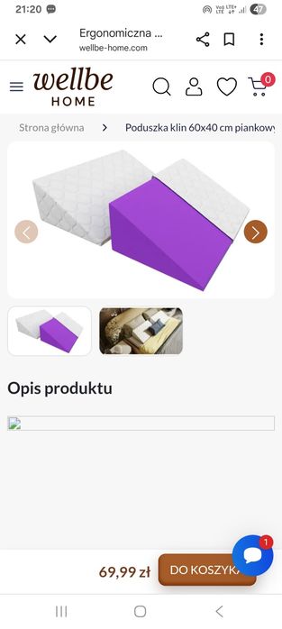 Poduszka klin nowa