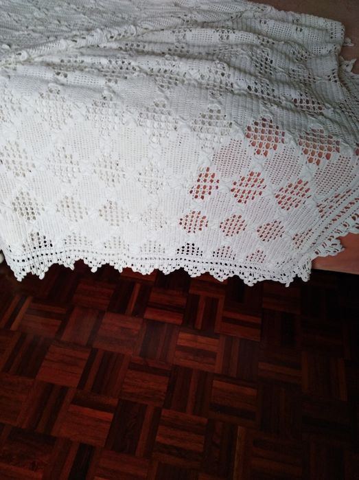 Colcha croché feita a mão