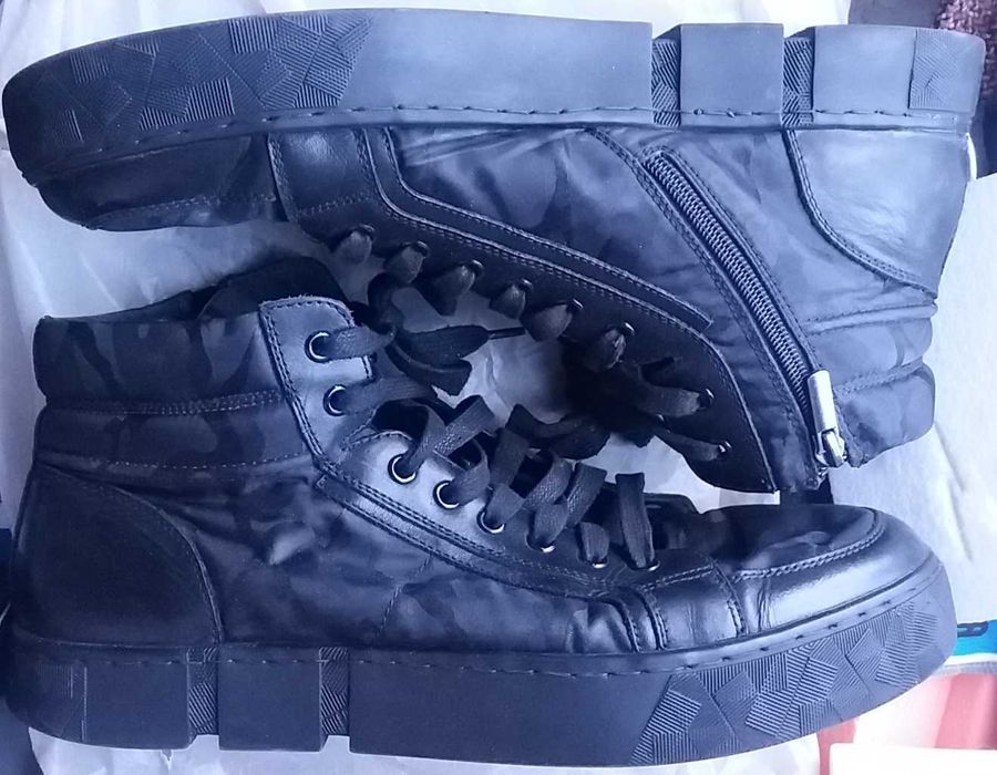 зимние ботинки кроссовки кожа Timberland нубук