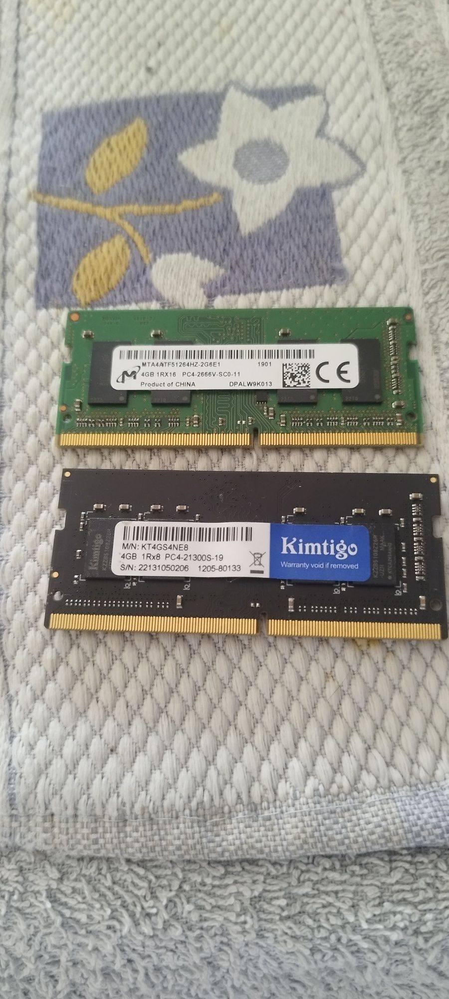 Memórias ddr4 portátil