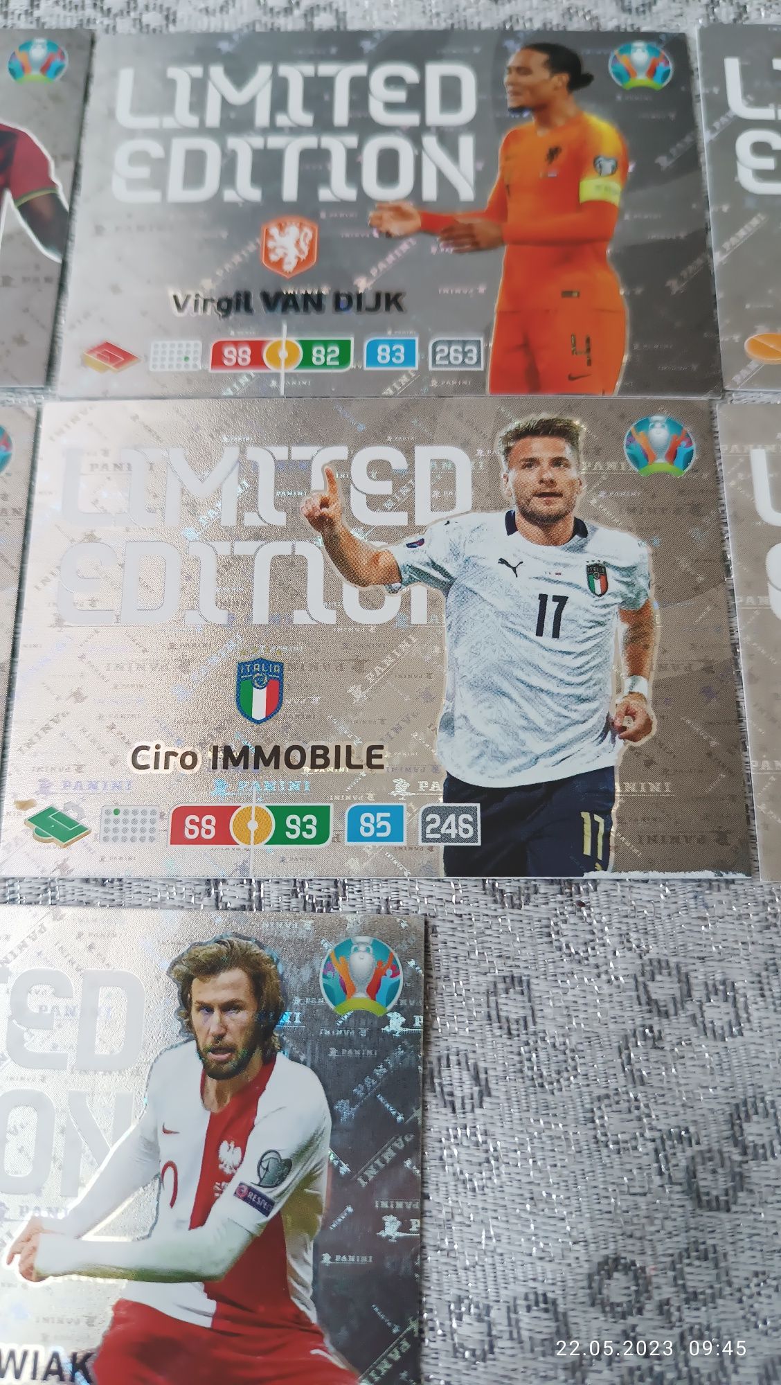 Karty limited edition UEFA euro 2020 Panini PREZENT