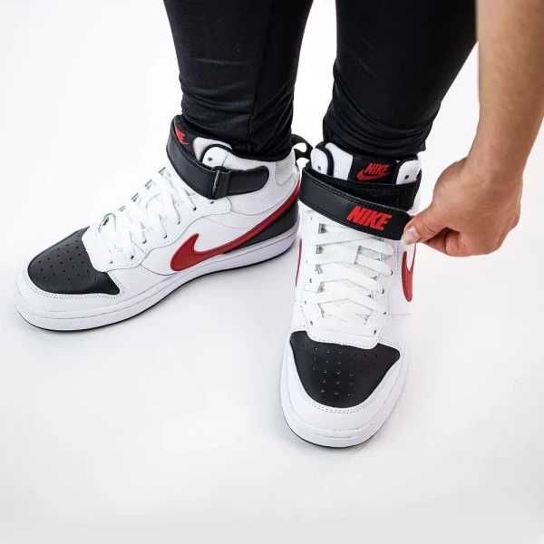Оригінал ! Кросівки Nike COURT BOROUGH MID 2 (GS) CD7782-110
