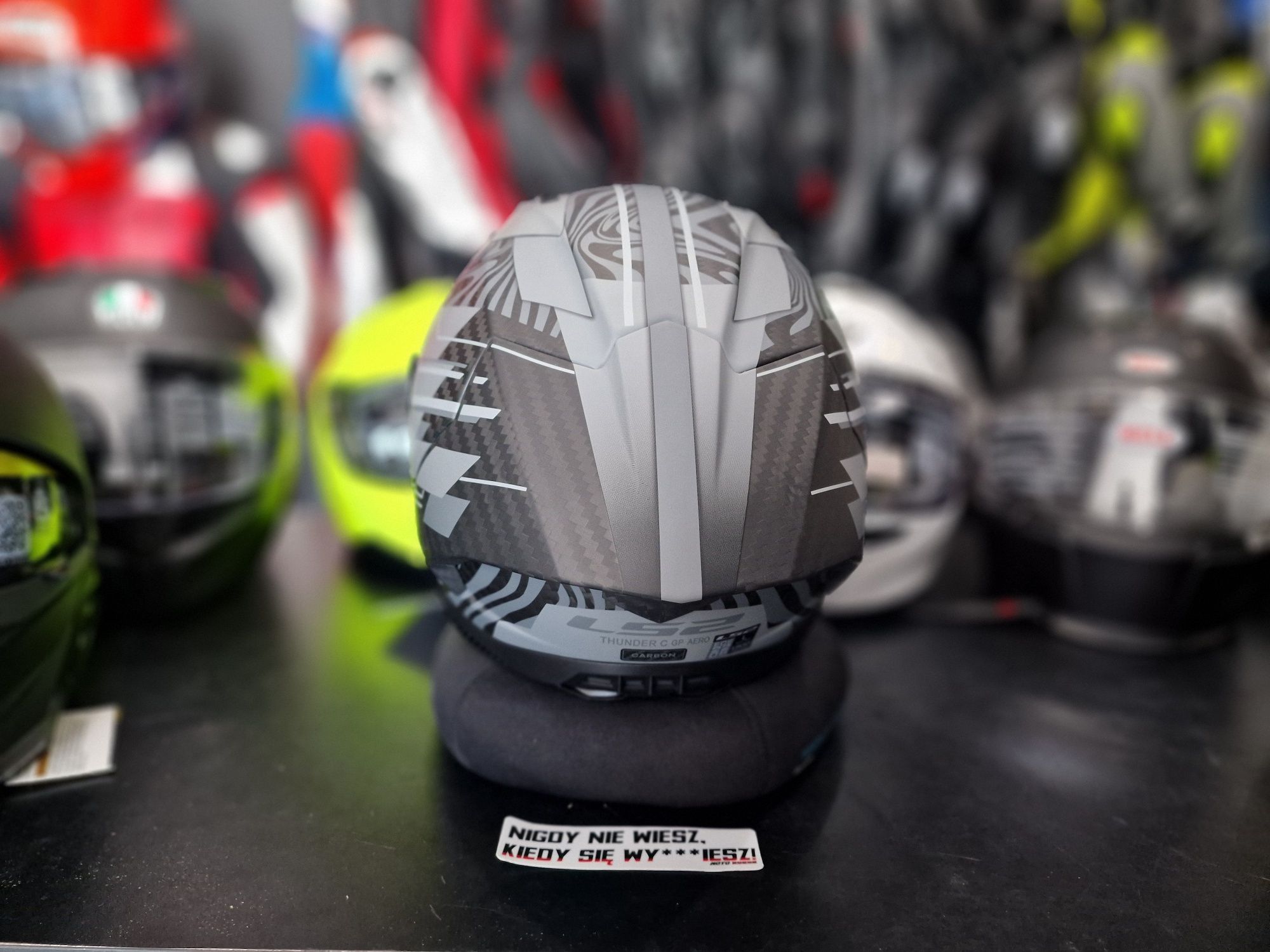 LS2 FF805 Thunder GP Aero Polar Matt Black Full Face Helmet !gratisy!