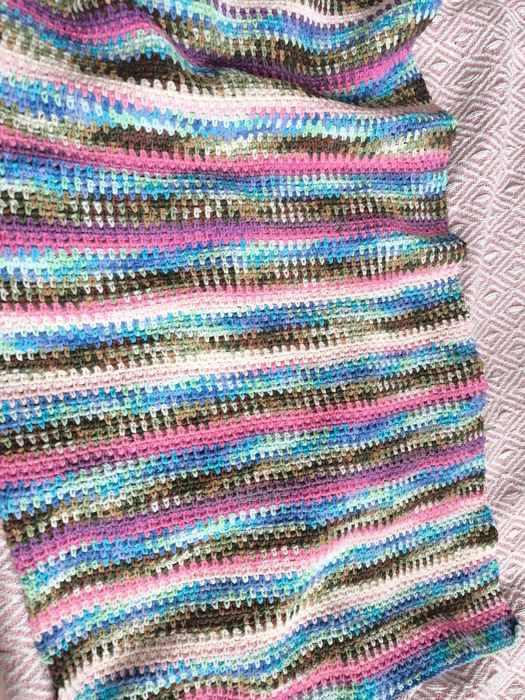 Miękki Kocyk Niemowlęcy Szydełkowy - YarnArt Jeans, Mały Rozmiar