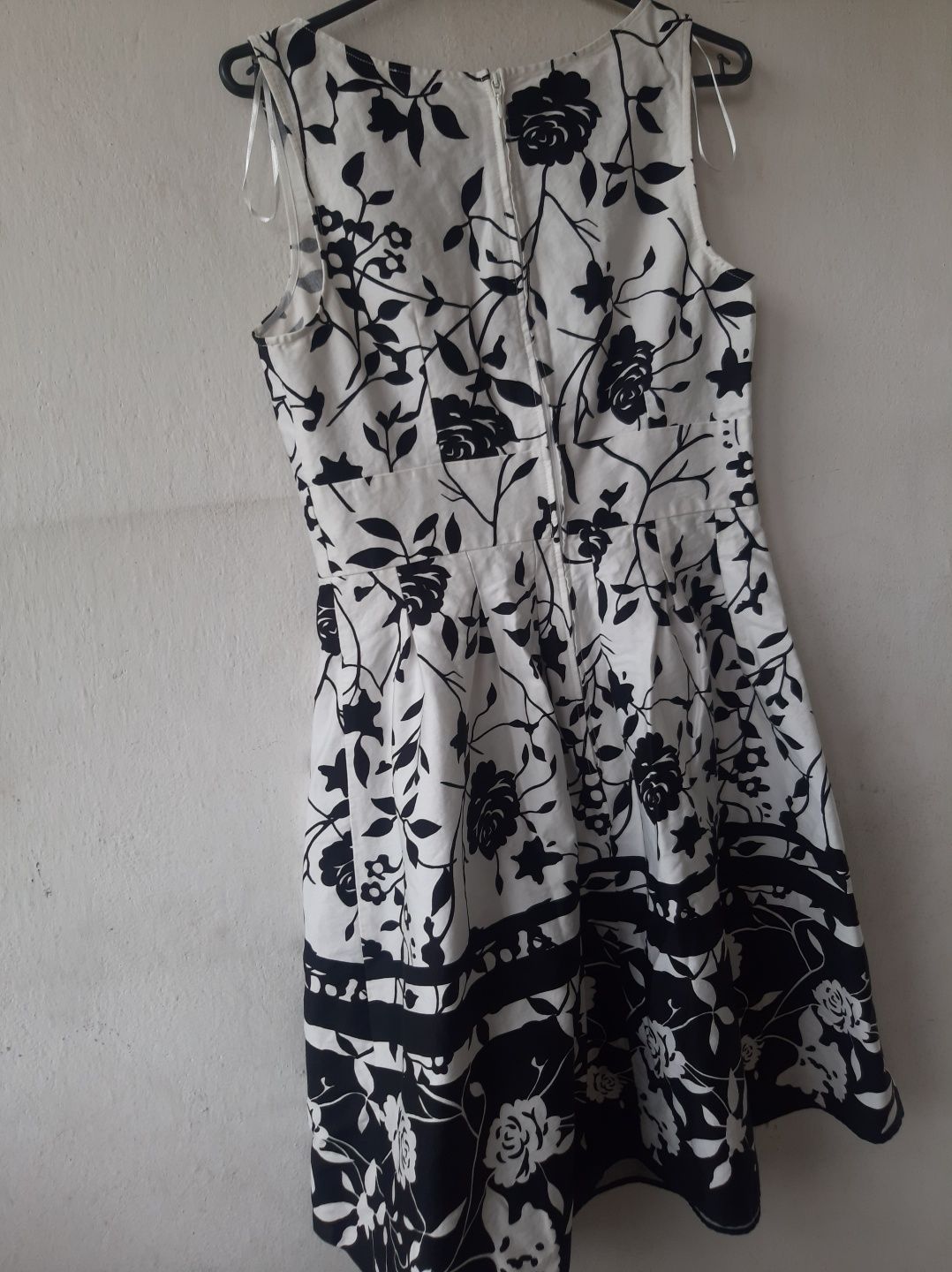 Fajna sukienka wizytowa z bawełny, elegancka, jak nowa! L/40 Orsay