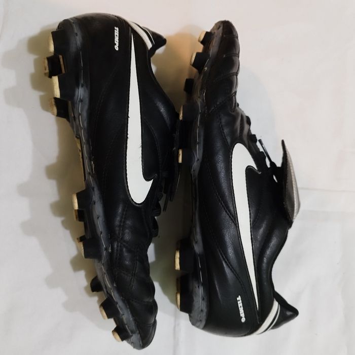 Кожаные бутсы копочки Nike.