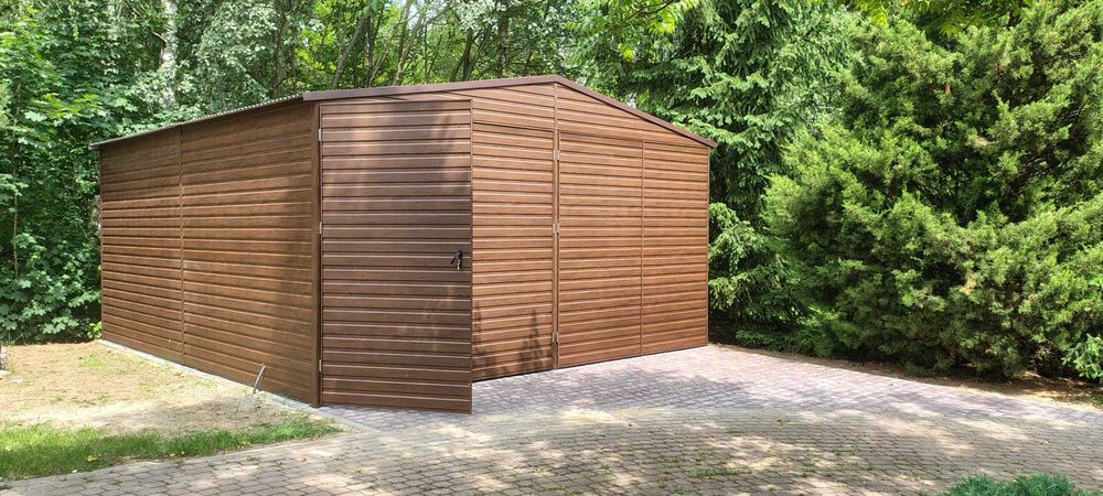 Garaż Blaszany, Blaszak, 9 x 6 Orzech!