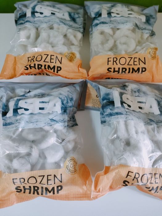 Krewetka biała mrożona.
