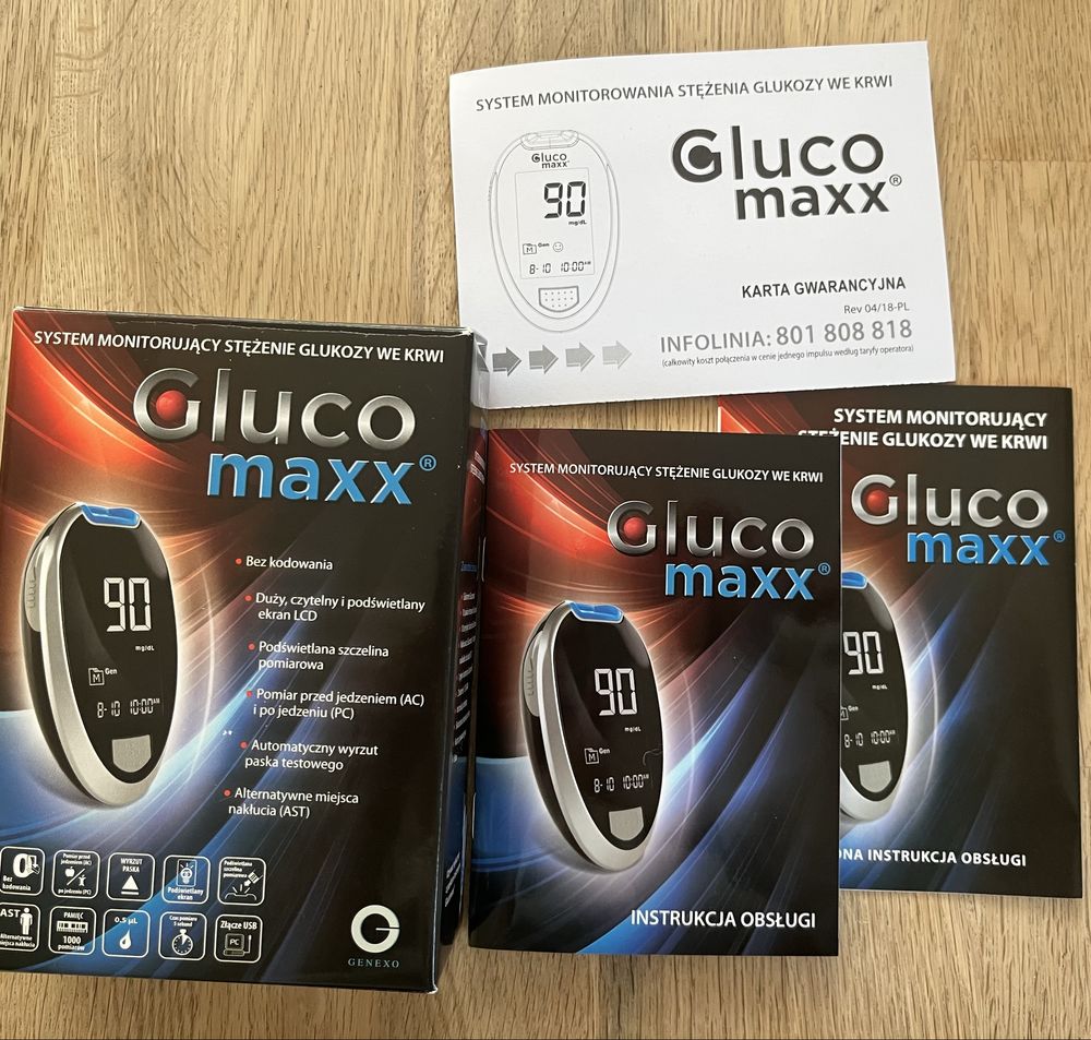 Gluco Max - przyrzad do badania glukozy we krwi