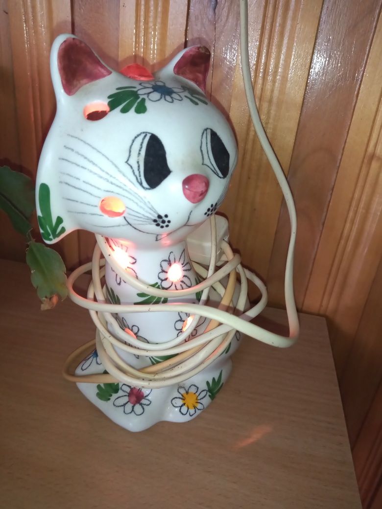 Lampka nocna retro PRL kot