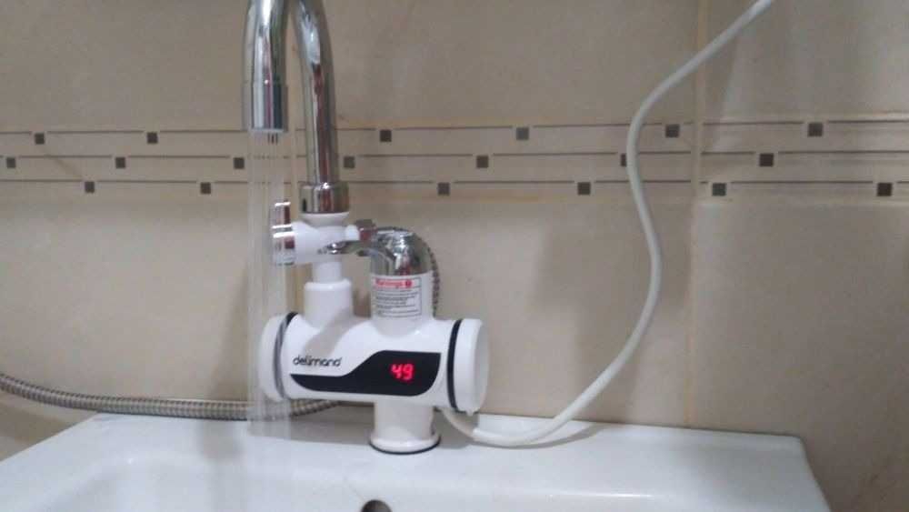 Кран водонагреватель бойлер с душем электрический ⫸ Delimano⫸ Делимано