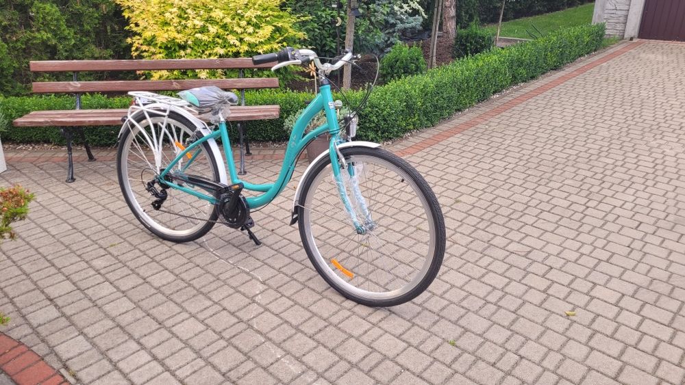 Sprzedam nowy rower miejski 28 Storm Barcelona kolor miętowy