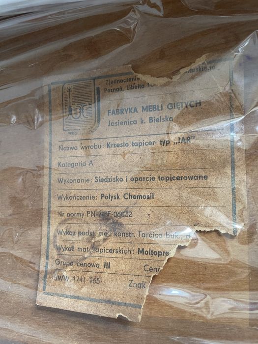 Krzesło JAR vintage PRL