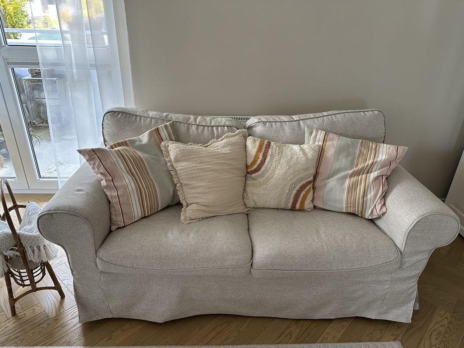 2 Kanapy Ektorp Sofa 2-osobowa Kilanda jasnobeżowy