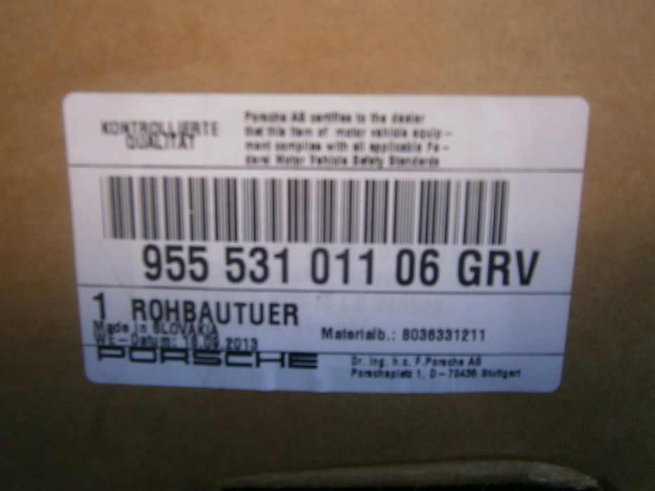 PORSCHE Cayenne -Porta Frt. Esqª