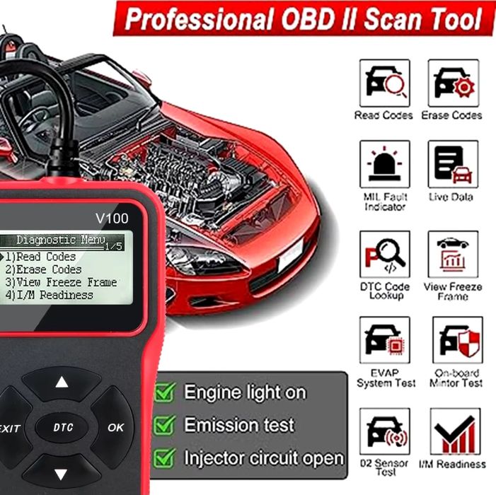 Scanner de diagnóstico Auto V100 NOVO