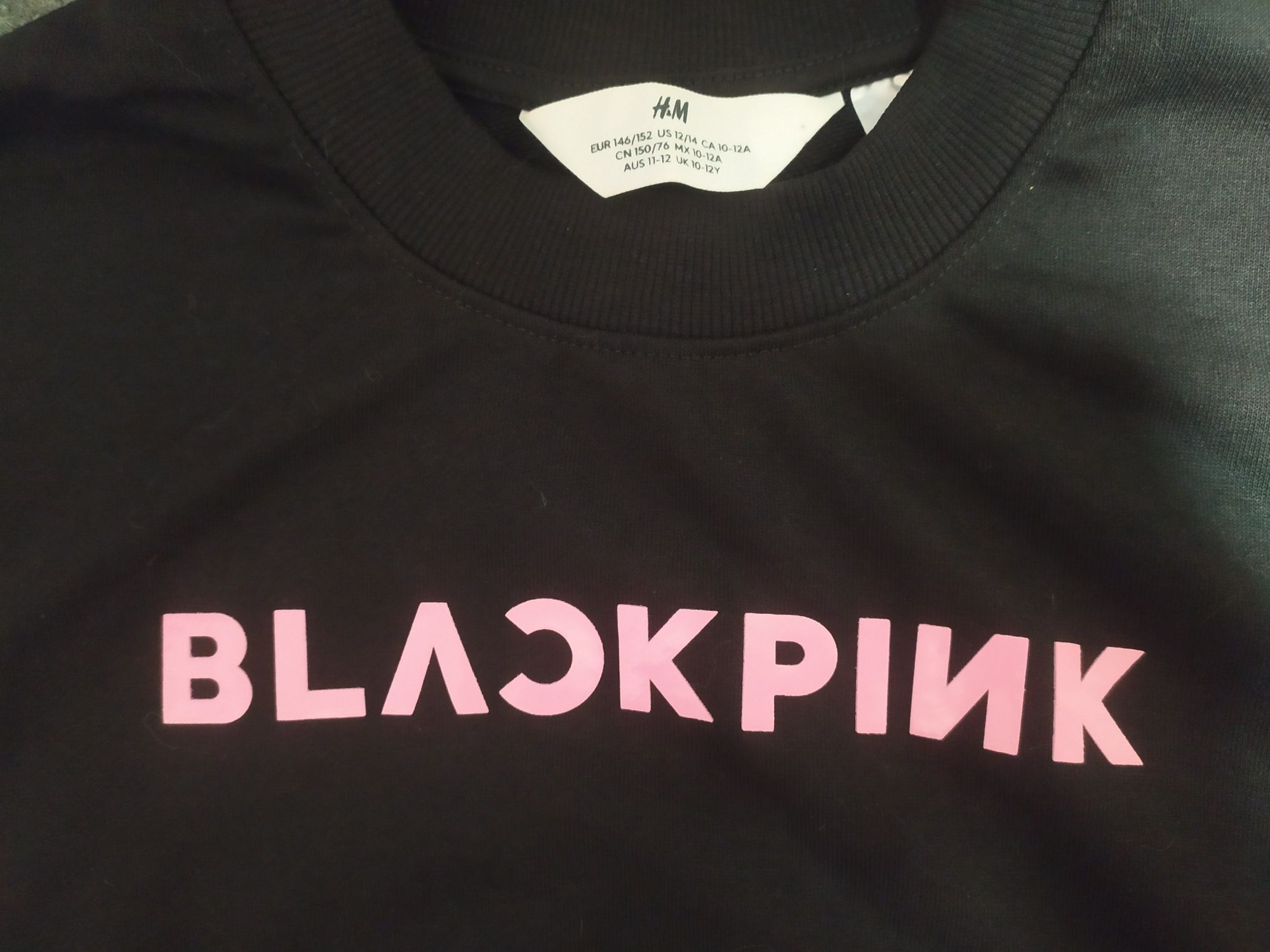 Світшот чорний BlackPink 146-152