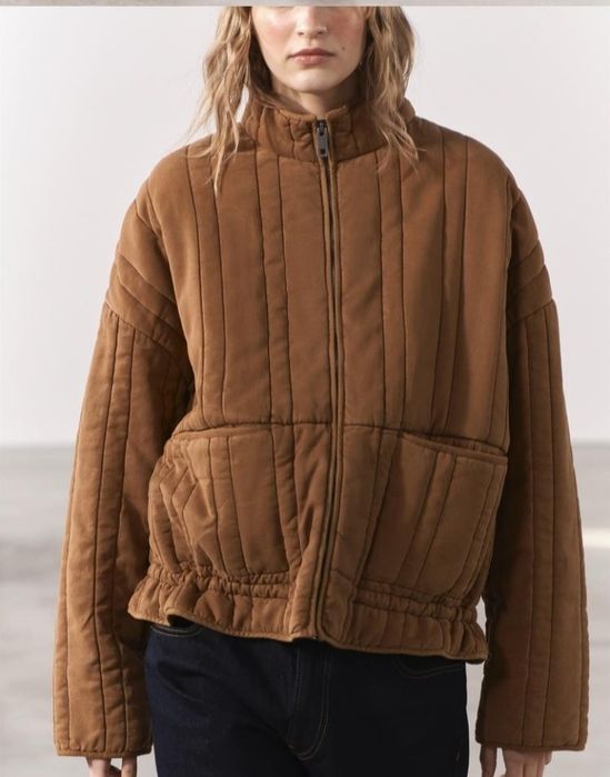 Курточка zara з вареним ефектом