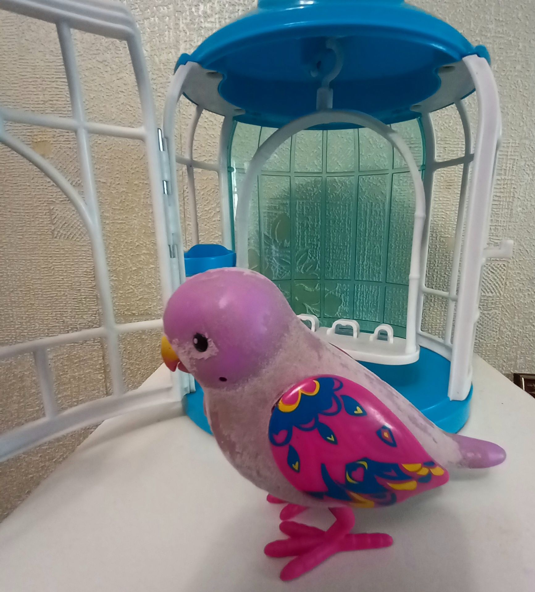 Игрушка интерактивная попугай в клетке