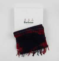 BARBOUR - Męski zestaw szalik i rękawiczki w kratkę z owczej wełny