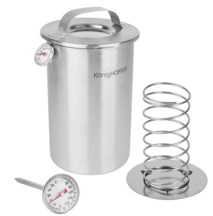 zestaw SZYNKOWAR + GARNEK worki TERMOMETR garnek do WĘDLIN 1.5 kg