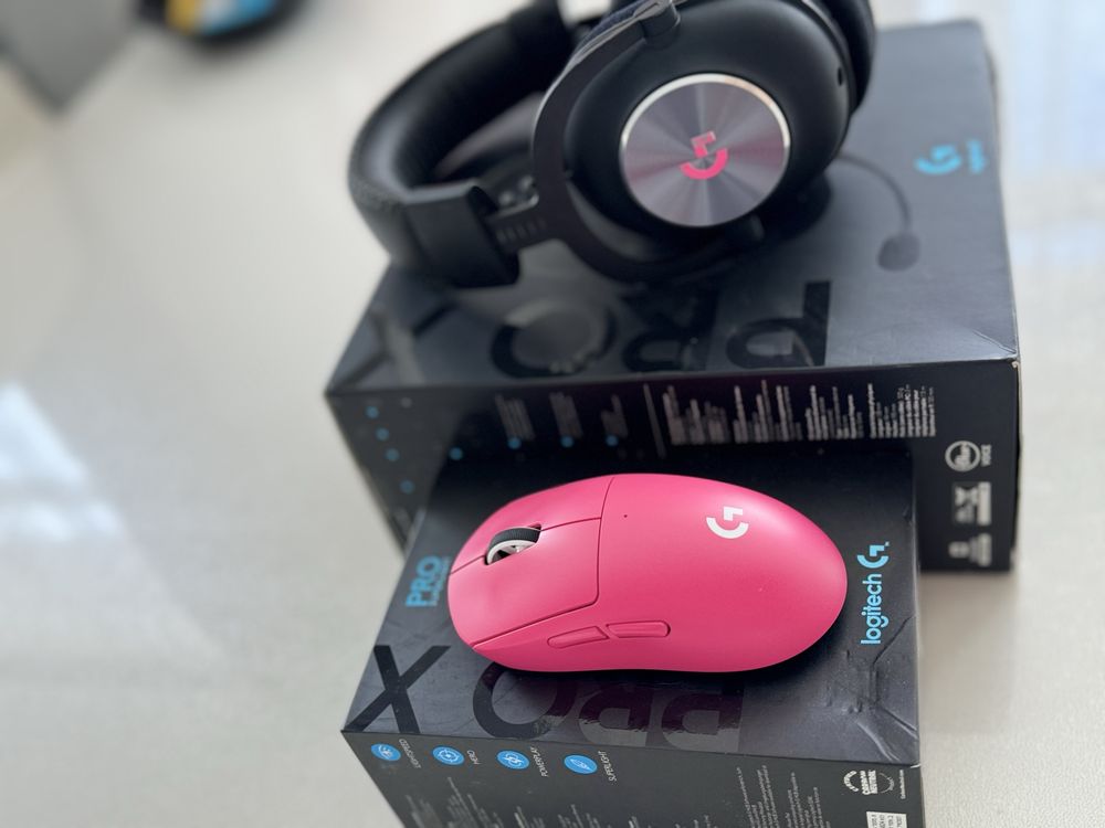 Наушники Logitech g pro x|Мышь Logitech g pro superlight комплектом