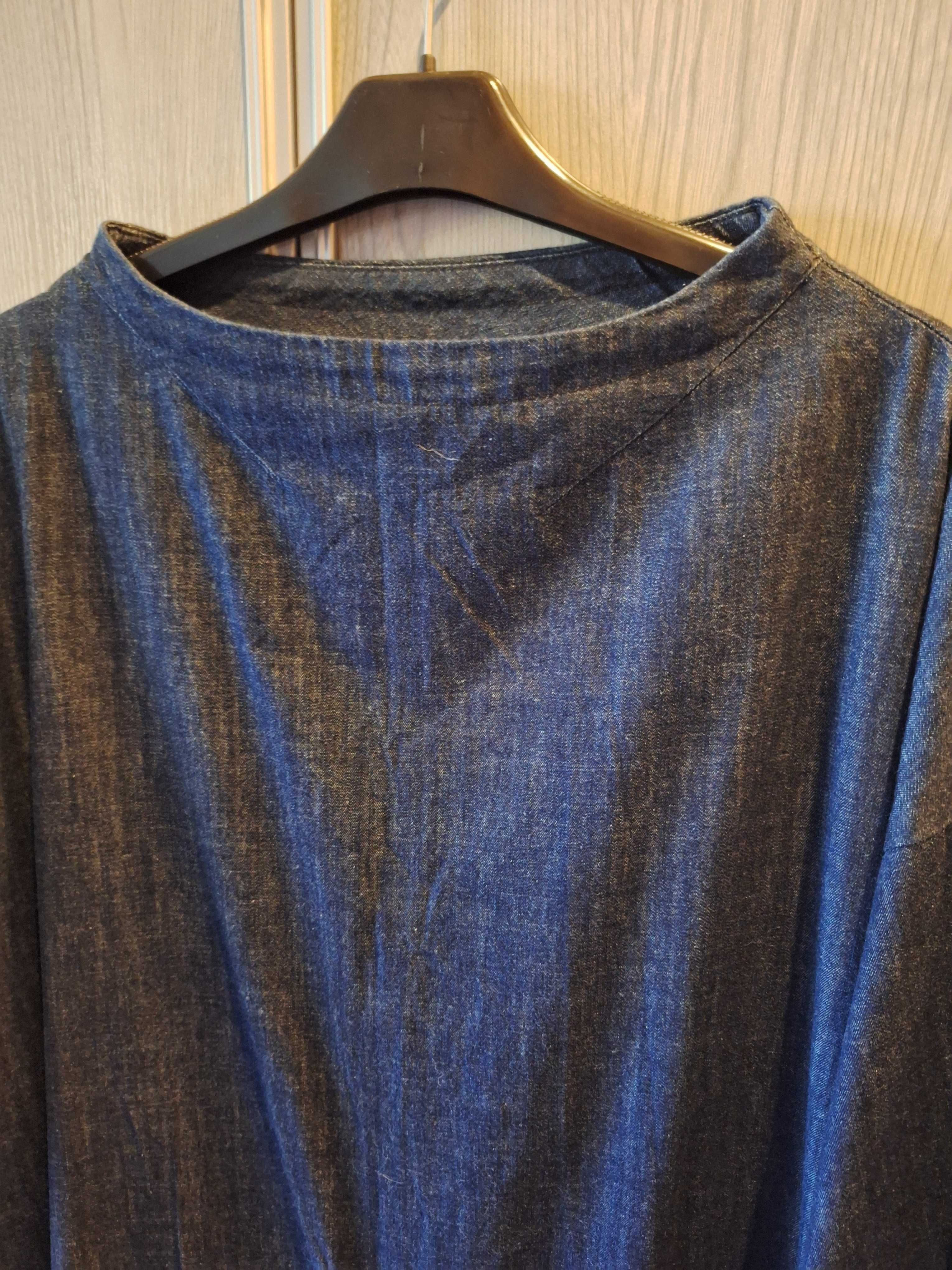 Zara Basic sukienka jeansowa