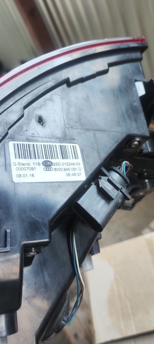 Задні ліхтарі, стопи, лед, динамічні, Ауди А4 Б9, Audi A4 B9 USA