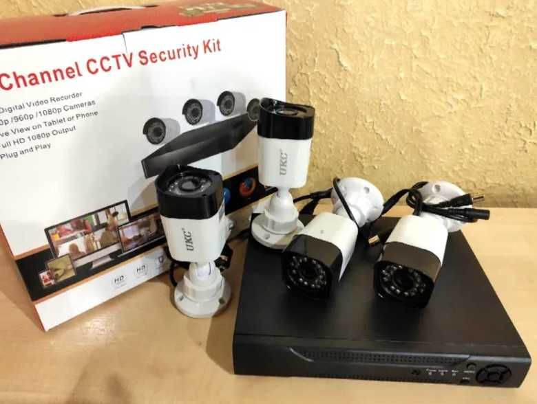 Набір зовнішнього спостереження камер відеоспостереження на 4 камери