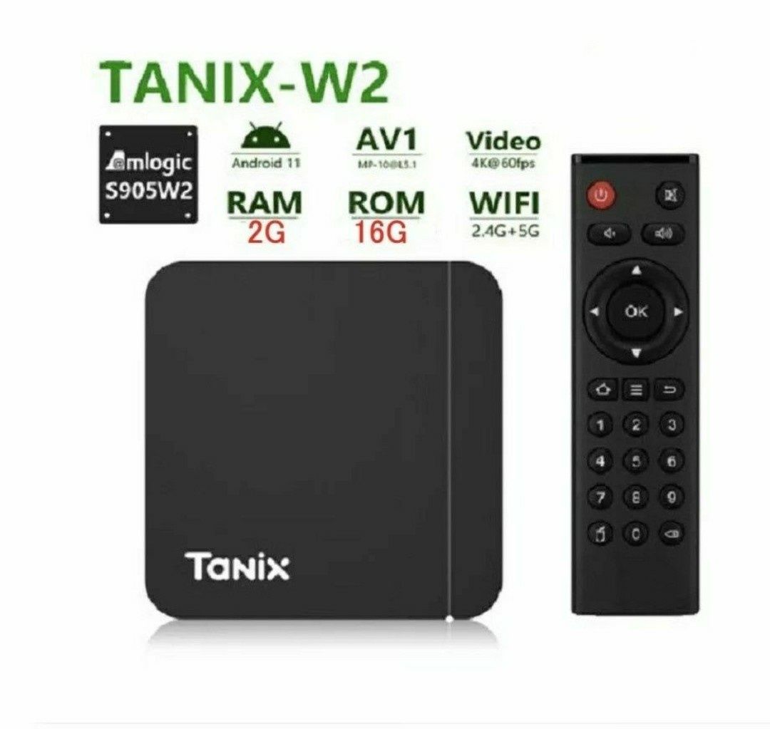 TV приставка TANIX W2 2Гб/16ГБ на ОС Android 11. Нова в коробці