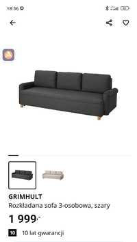 Grimhult Ikea sofa, kanapa rozkładana