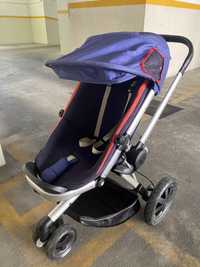 Carrinho de bebé + babycoque + alcofa + base isofix + adaptadores