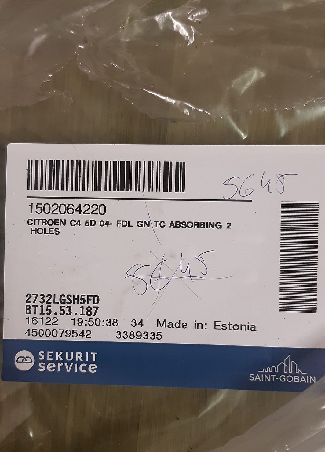 Vidro porta Citroen
