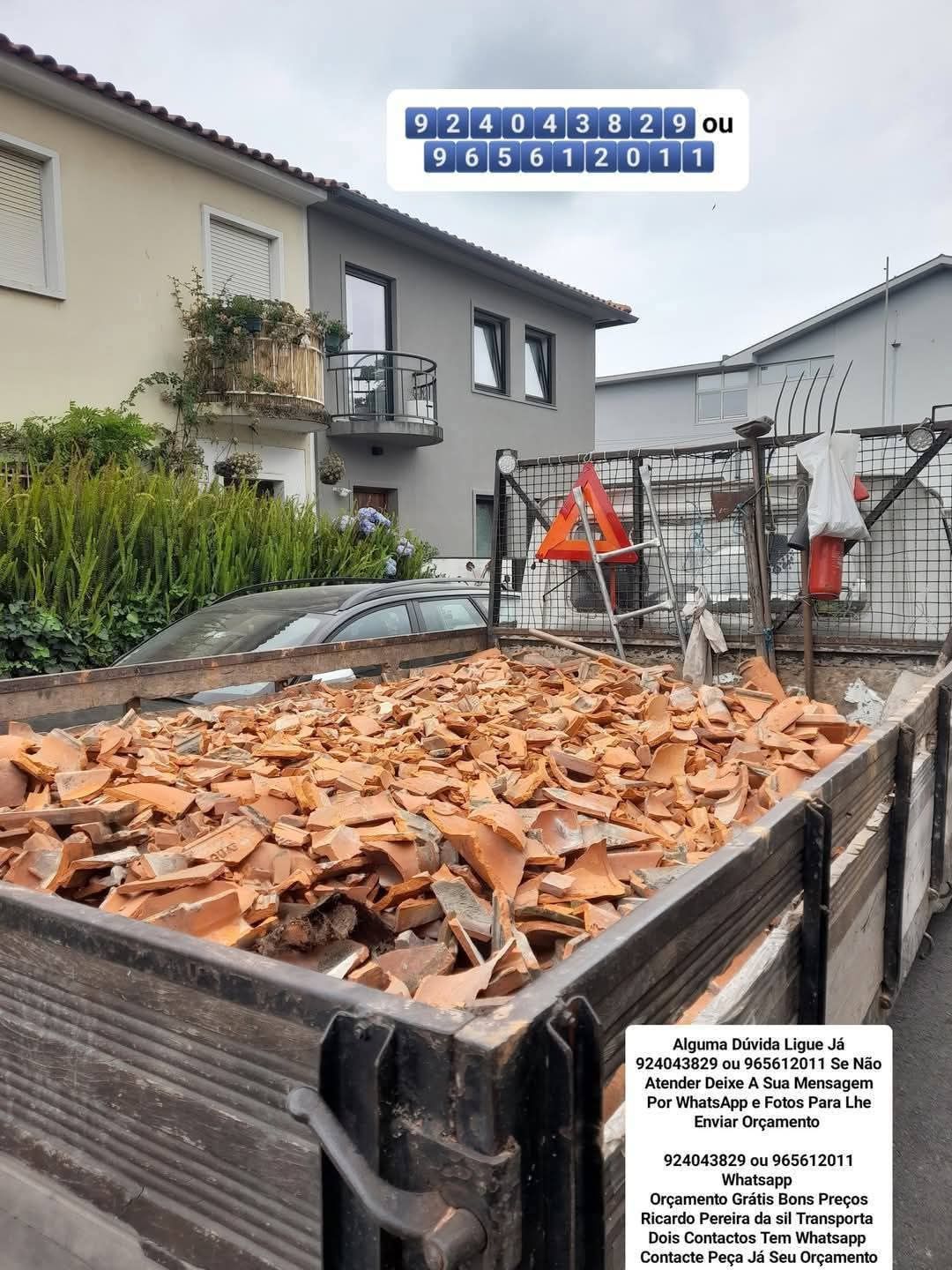 Faço cargas e entulho madeira Pladur monos
