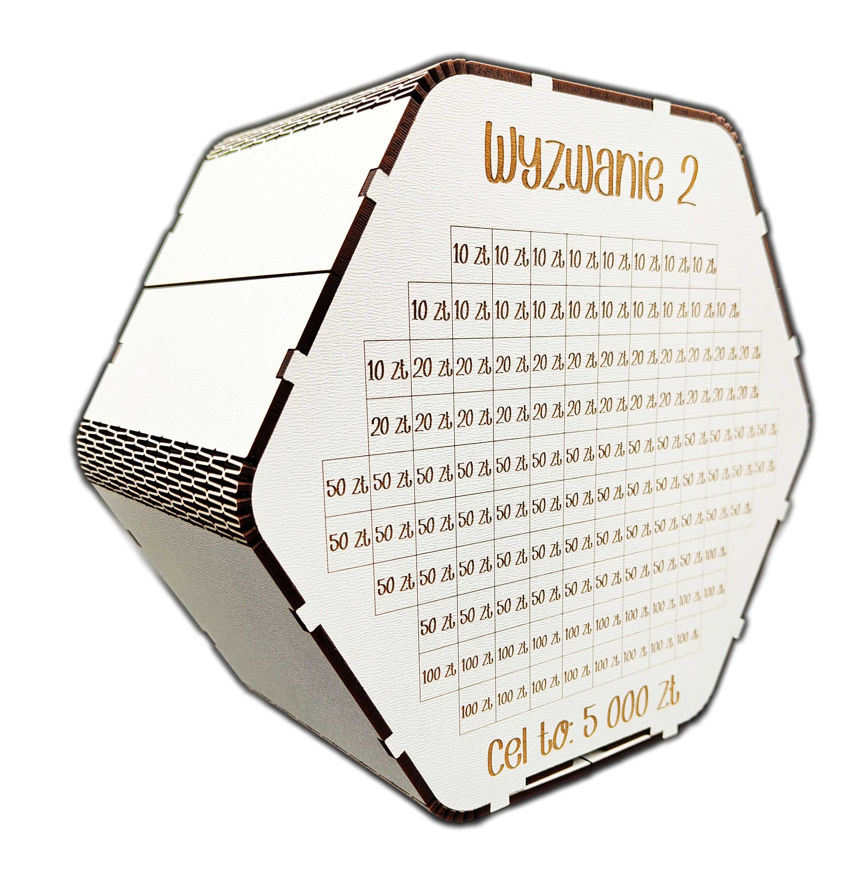 Skarbonka wykreślana z widocznym wnętrzem JEJ i JEGO prezent dla PAR
