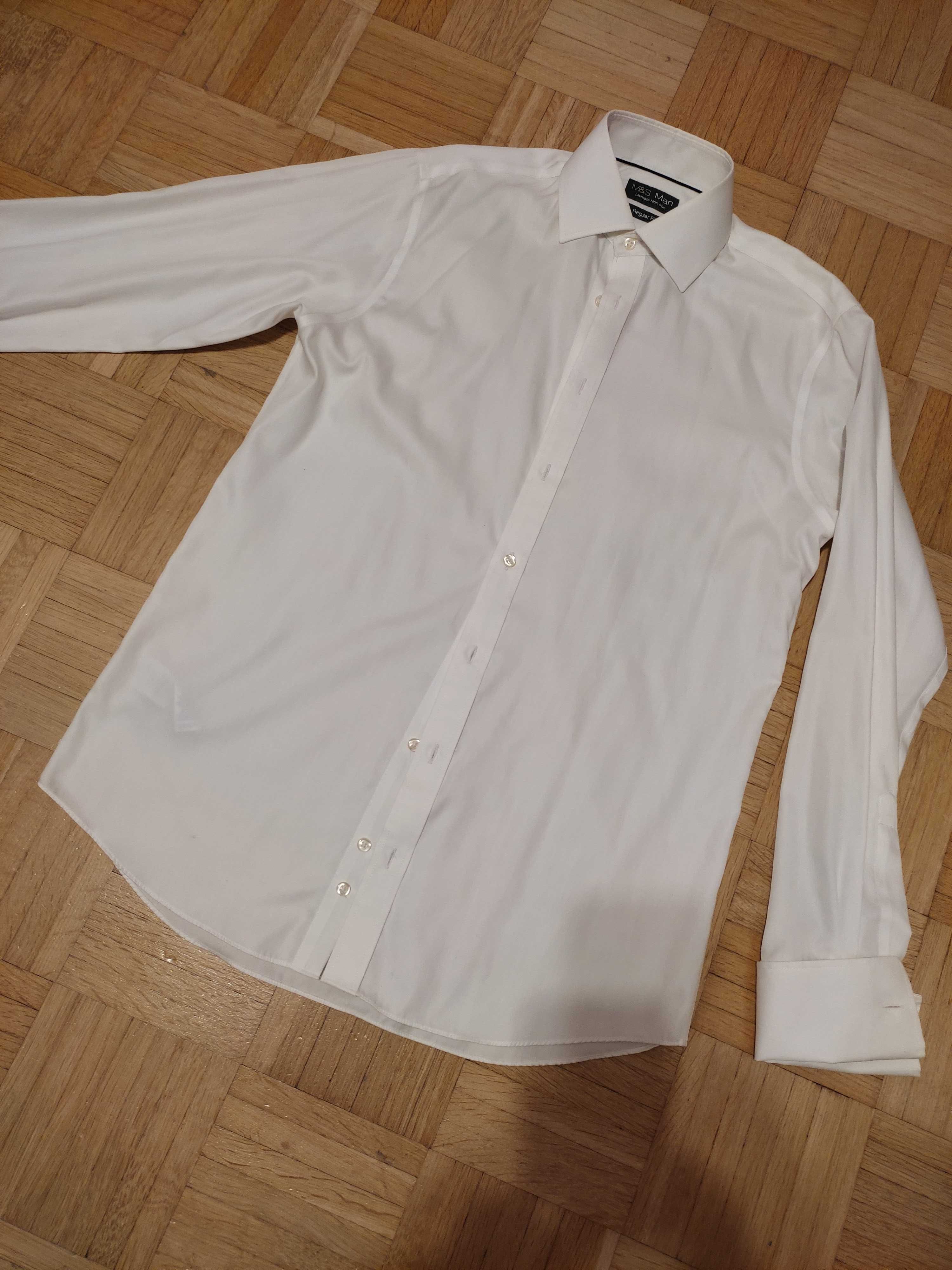 Koszula flanelowa 176/100 H&M rozm.M niebieska w kratkę