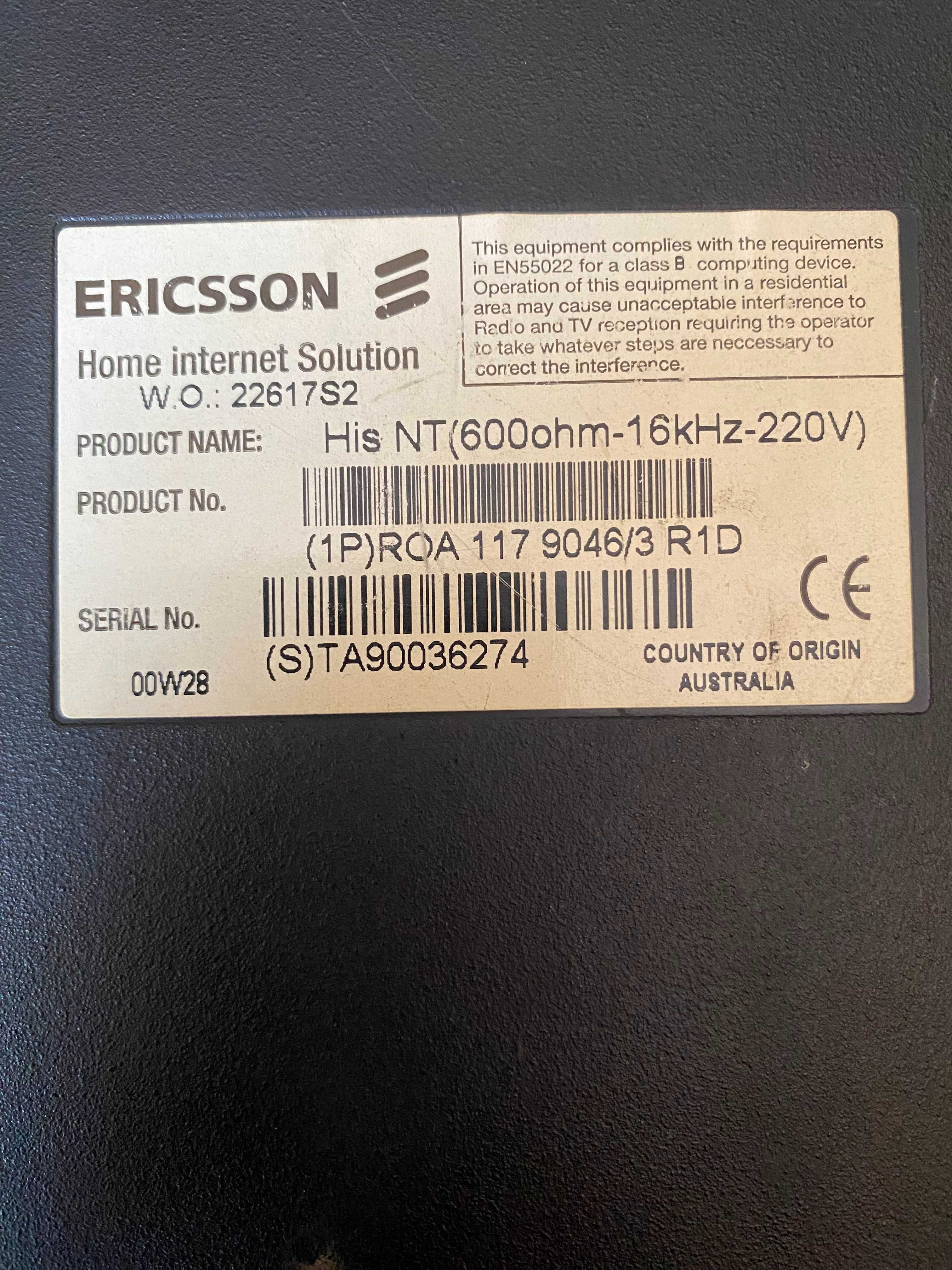 modem internet domowego ericsson HIS NT