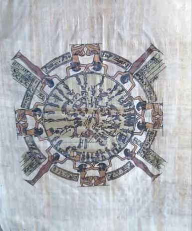 Telas em papiro egípcio 1/2