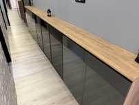 Komoda z witrynami led + panel sterujacy