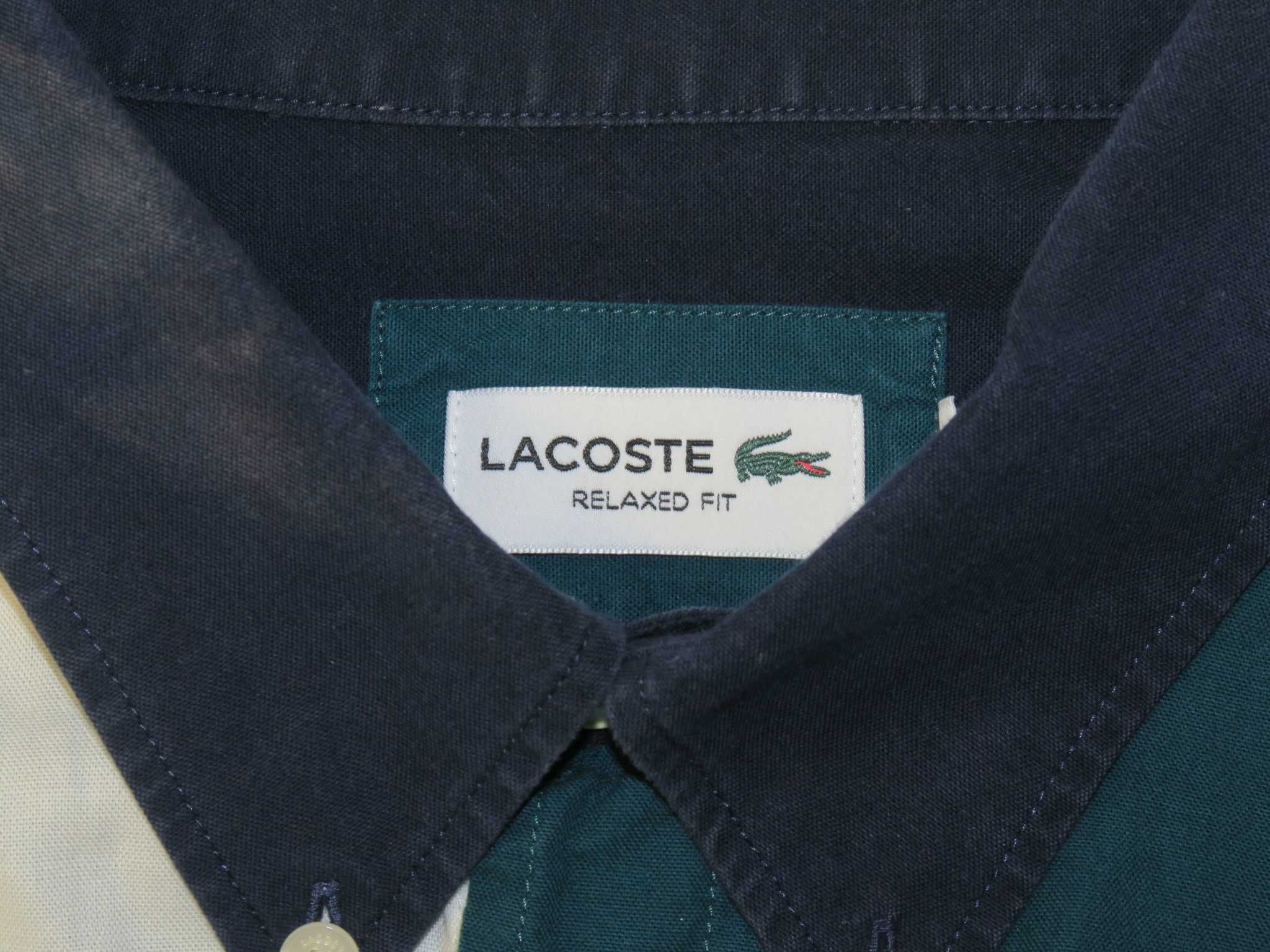 Lacoste koszula dwukolorowa L